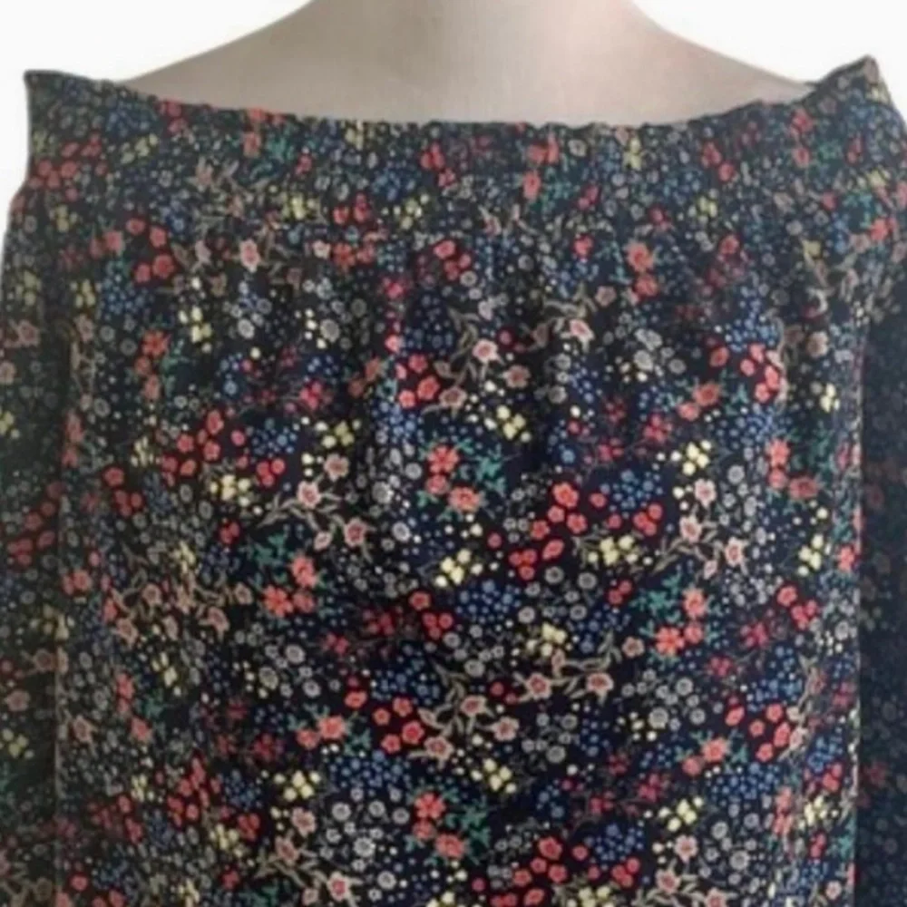 LUCKY BRAND Off The Shoulder Floral Bohemian Blouse - Picture 9 of 10